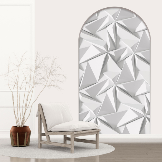 Optical Illusions Arch Wall Sticker - Geometric Pattern