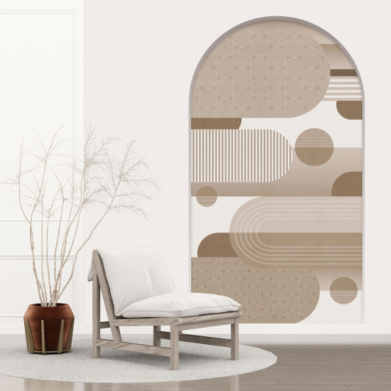 Optical Illusions Arch Wall Sticker - Geometric Pattern