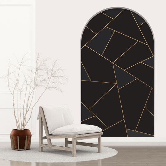 Optical Illusions Arch Wall Sticker - Geometric Pattern