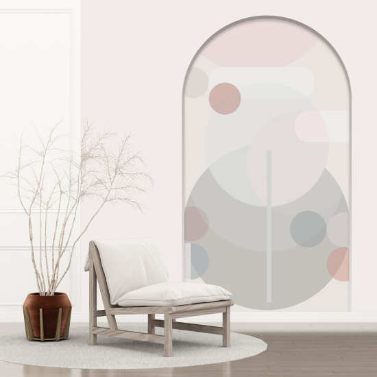 Optical Illusions Arch Wall Sticker - Geometric Pattern