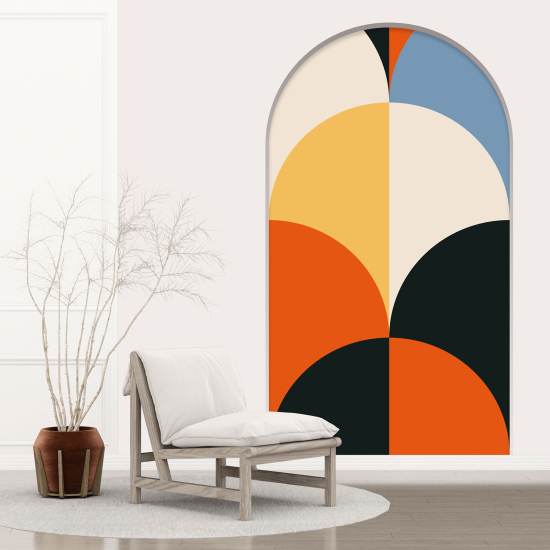 Optical Illusions Arch Wall Sticker - Geometric Pattern