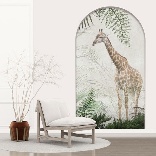 Optical Illusions Arch Wall Sticker - Giraffe