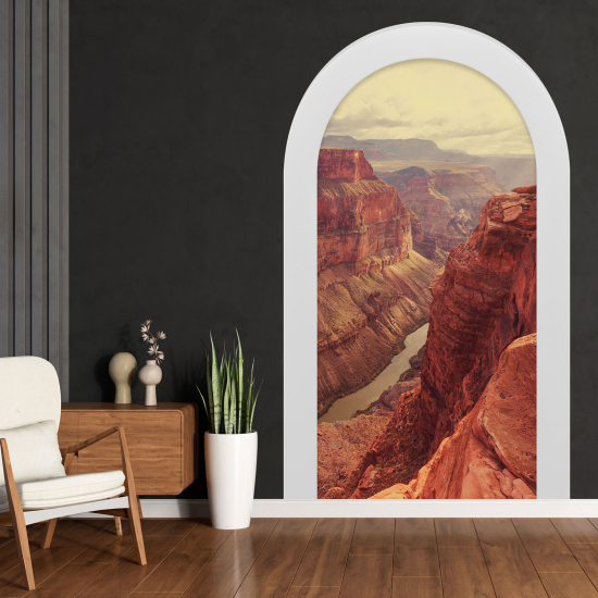 Optical Illusions Arch Wall Sticker - Grand Canyon