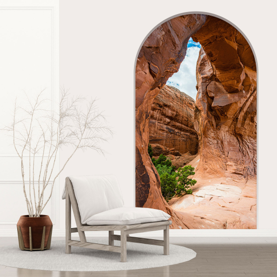 Optical Illusions Arch Wall Sticker - Grand Canyon