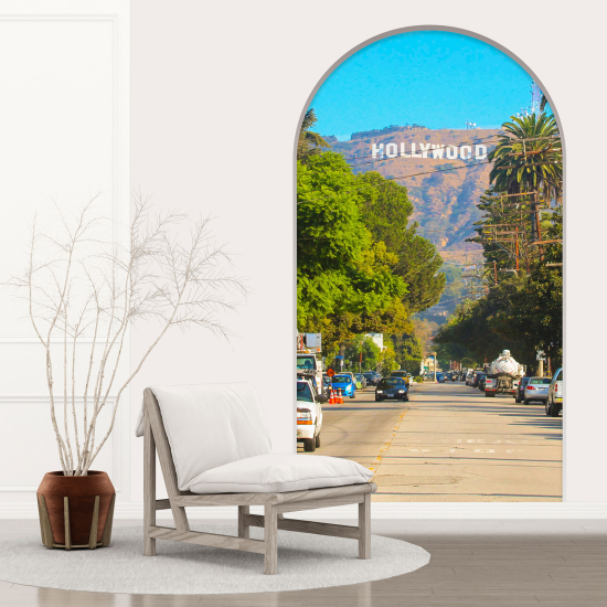 Optical Illusions Arch Wall Sticker - Hollywood