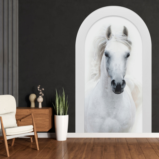 Optical Illusions Arch Wall Sticker - Horse