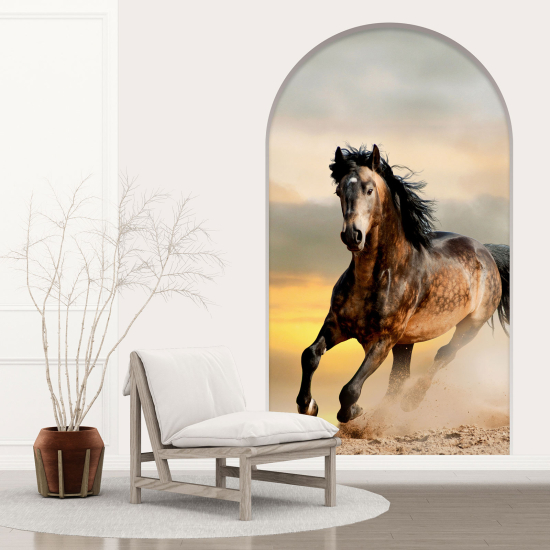 Optical Illusions Arch Wall Sticker - Horse