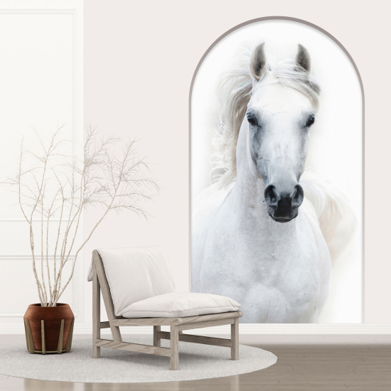 Optical Illusions Arch Wall Sticker - Horse