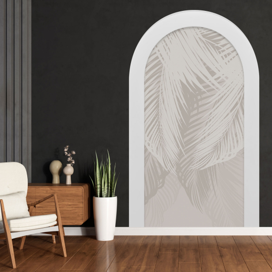 Optical Illusions Arch Wall Sticker - Leaves