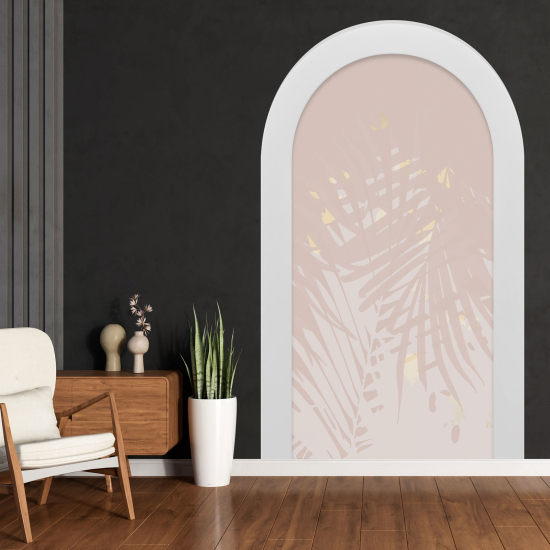 Optical Illusions Arch Wall Sticker - Leaves