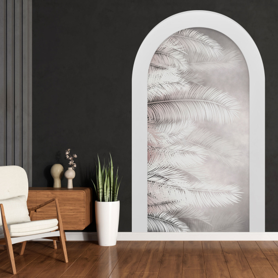 Optical Illusions Arch Wall Sticker - Leaves