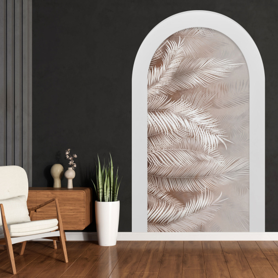 Optical Illusions Arch Wall Sticker - Leaves