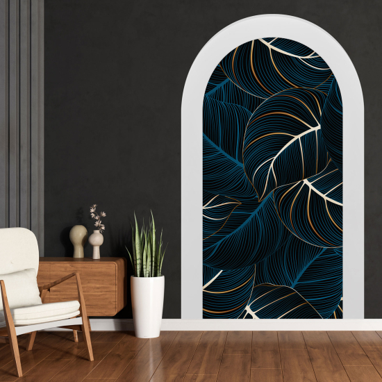 Optical Illusions Arch Wall Sticker - Leaves