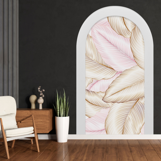 Optical Illusions Arch Wall Sticker - Leaves