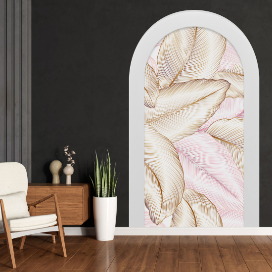 Optical Illusions Arch Wall Sticker - Leaves