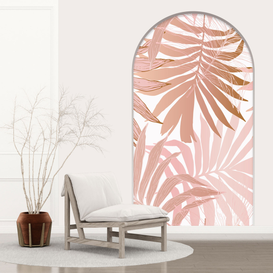 Optical Illusions Arch Wall Sticker - Leaves