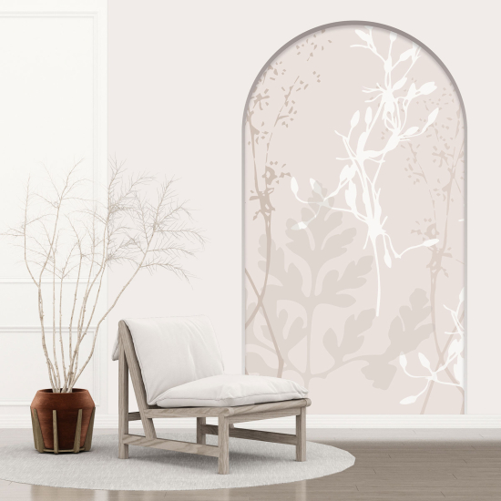 Optical Illusions Arch Wall Sticker - Leaves