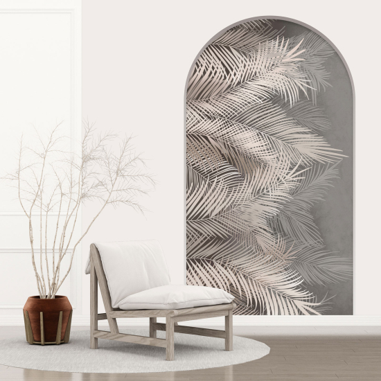 Optical Illusions Arch Wall Sticker - Leaves