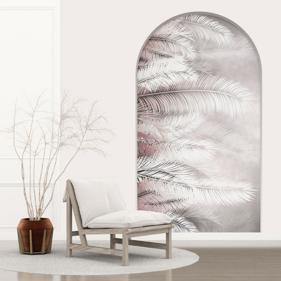 Optical Illusions Arch Wall Sticker - Leaves