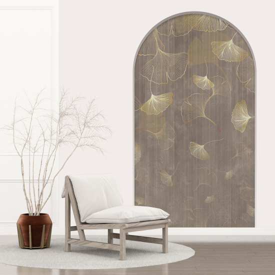 Optical Illusions Arch Wall Sticker - Leaves