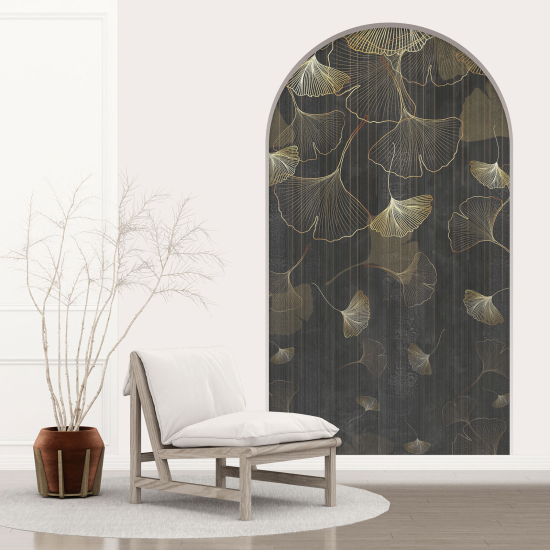 Optical Illusions Arch Wall Sticker - Leaves