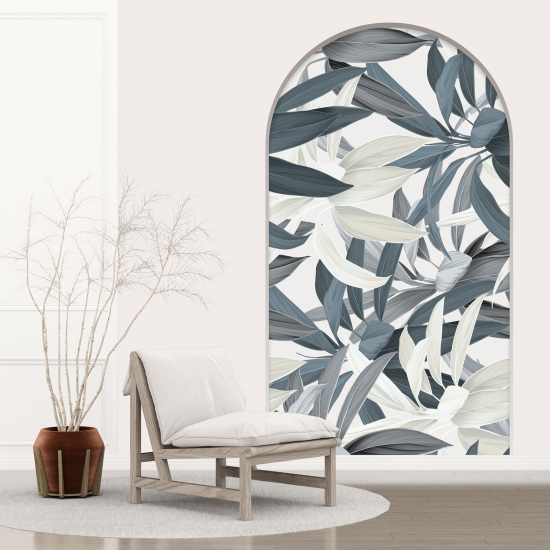 Optical Illusions Arch Wall Sticker - Leaves