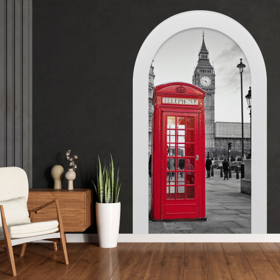 Optical Illusions Arch Wall Sticker - London