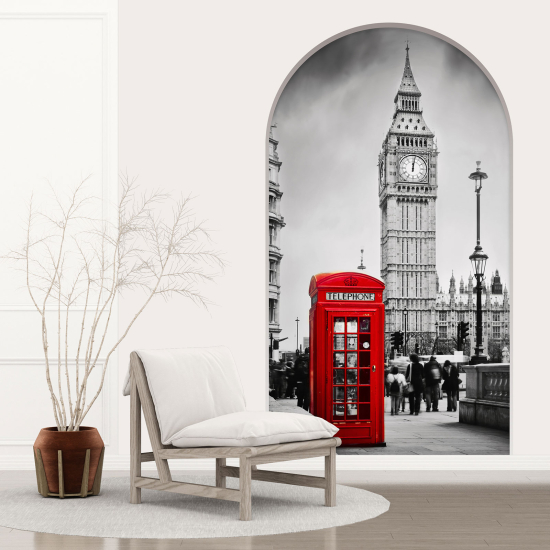 Optical Illusions Arch Wall Sticker - London