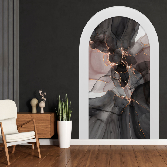 Optical Illusions Arch Wall Sticker - Marbled Effect