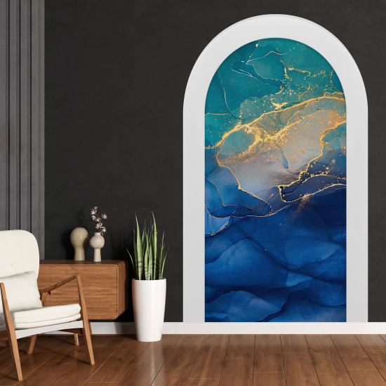 Optical Illusions Arch Wall Sticker - Marbled Effect