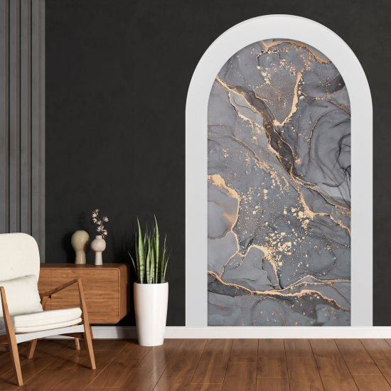 Optical Illusions Arch Wall Sticker - Marbled Effect