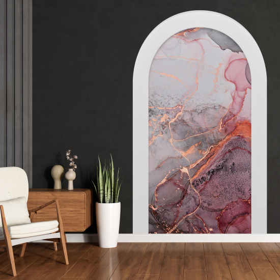 Optical Illusions Arch Wall Sticker - Marbled Effect