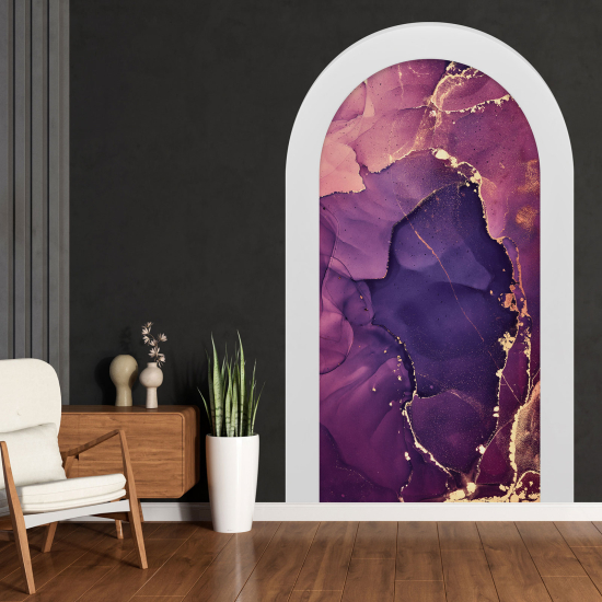 Optical Illusions Arch Wall Sticker - Marbled Effect