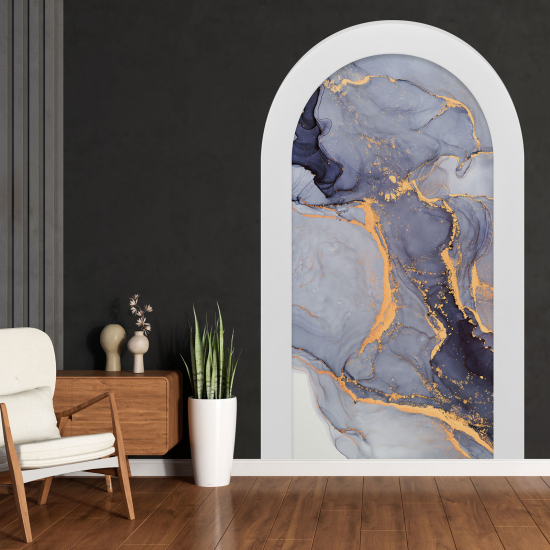 Optical Illusions Arch Wall Sticker - Marbled Effect