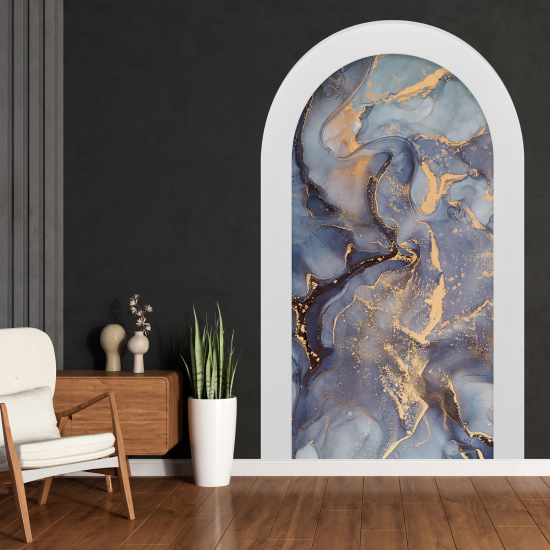 Optical Illusions Arch Wall Sticker - Marbled Effect