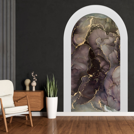 Optical Illusions Arch Wall Sticker - Marbled Effect