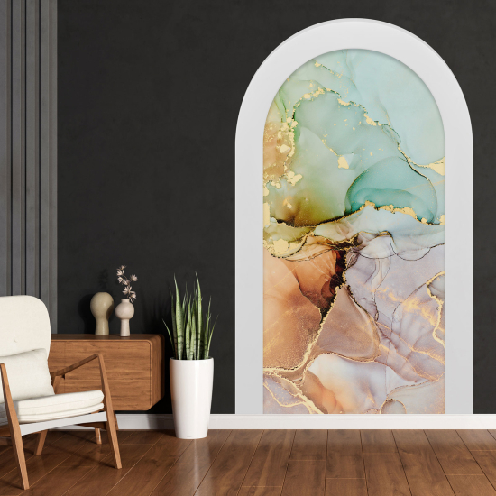 Optical Illusions Arch Wall Sticker - Marbled Effect