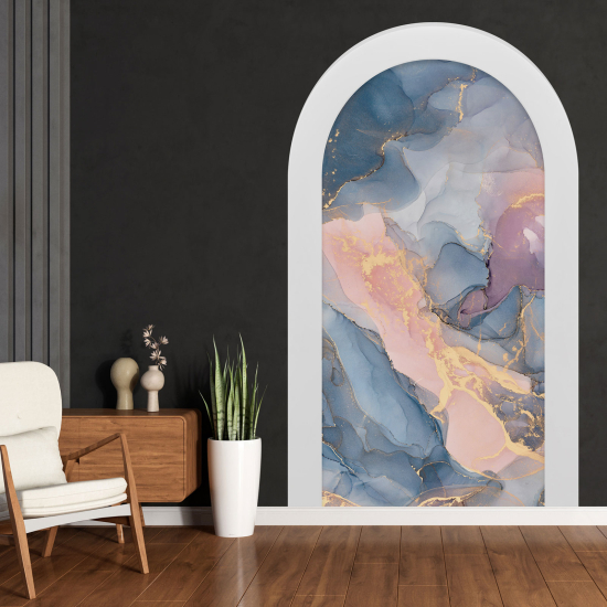 Optical Illusions Arch Wall Sticker - Marbled Effect