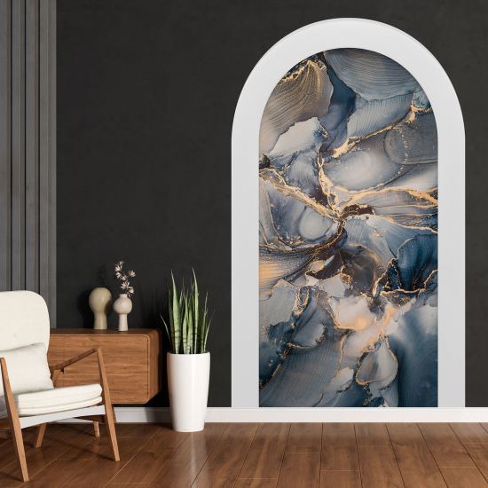 Optical Illusions Arch Wall Sticker - Marbled Effect