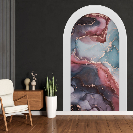 Optical Illusions Arch Wall Sticker - Marbled Effect