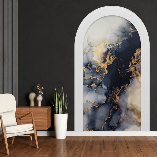 Optical Illusions Arch Wall Sticker - Marbled Effect