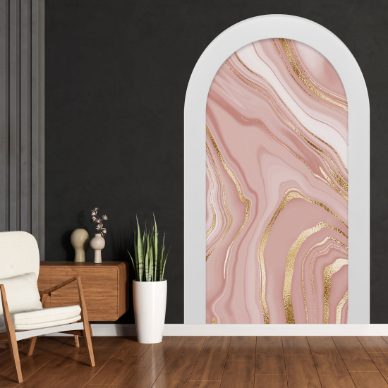 Optical Illusions Arch Wall Sticker - Marbled Effect