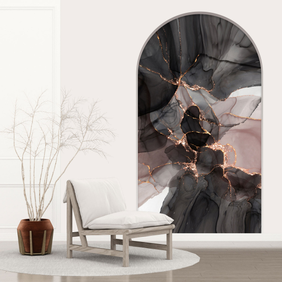 Optical Illusions Arch Wall Sticker - Marbled Effect