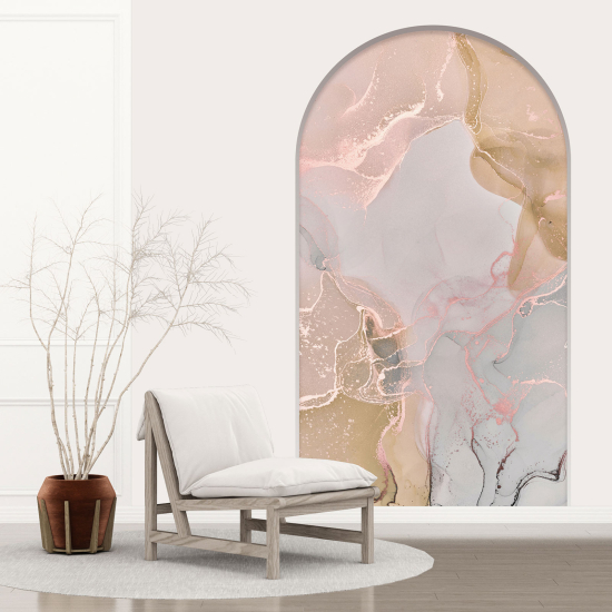 Optical Illusions Arch Wall Sticker - Marbled Effect