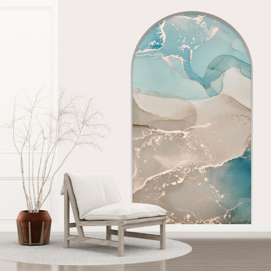 Optical Illusions Arch Wall Sticker - Marbled Effect