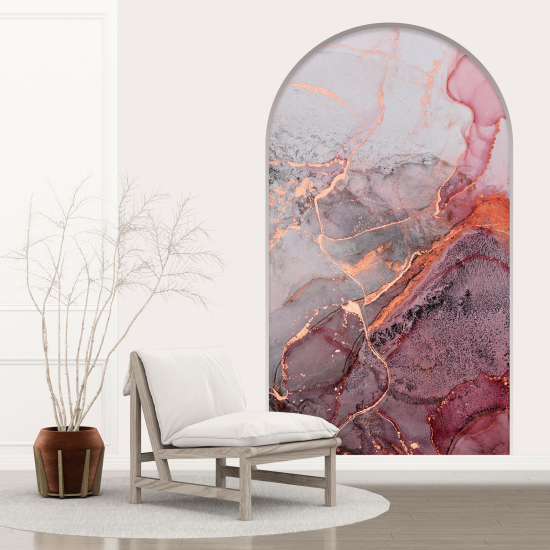 Optical Illusions Arch Wall Sticker - Marbled Effect