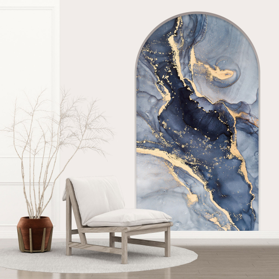 Optical Illusions Arch Wall Sticker - Marbled Effect