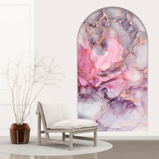 Optical Illusions Arch Wall Sticker - Marbled Effect