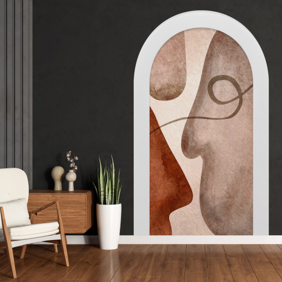 Optical Illusions Arch Wall Sticker - Modern