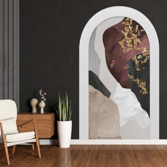 Optical Illusions Arch Wall Sticker - Modern